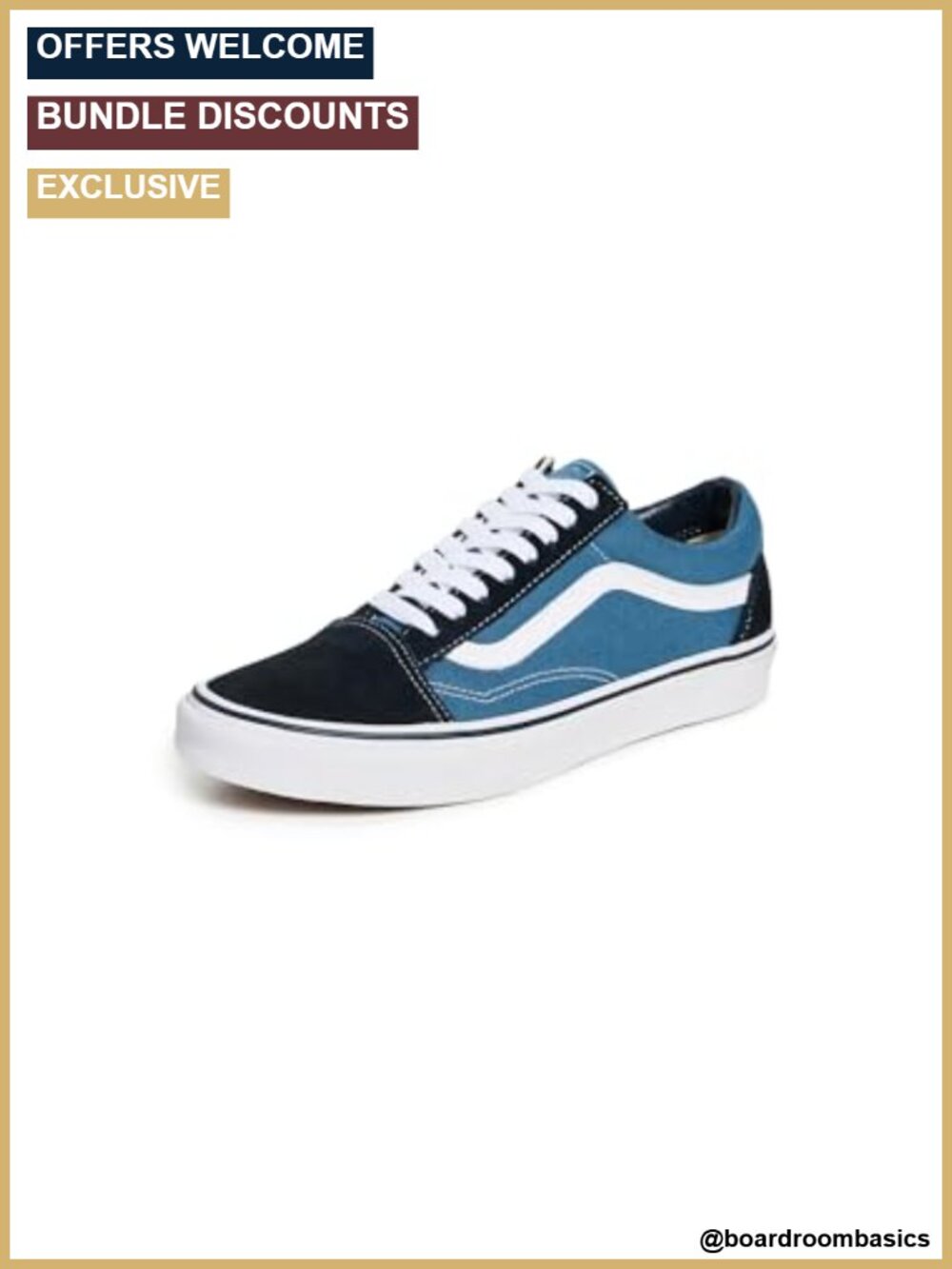 Vans Old Skool Sneakers Canvas Lace-Up Casual Skate Shoes
